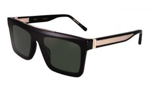 Black And Gold Otello Sunglasses Green Lenses Result